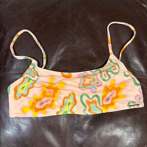 Blackbough Pink Floral Print Bikini Top
